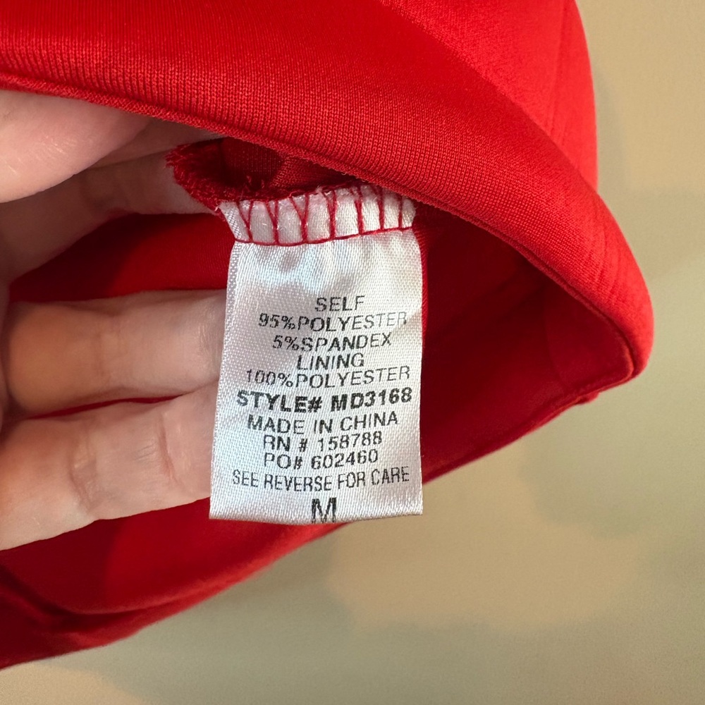 Anthropologie Mable Red Epiphany Scuba Mini Dress NWOT - Picture 6 of 9